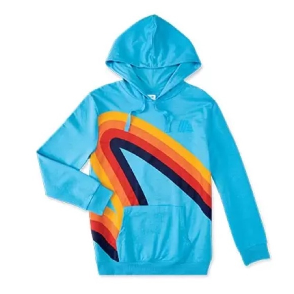 Aldi supermarket merch rainbow hoodie sweatshirt Aviatornation av